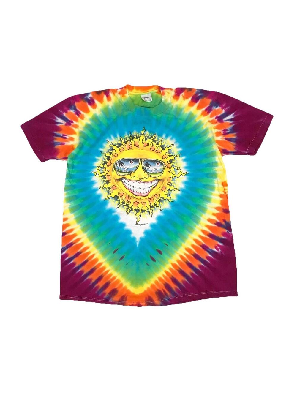 Vintage Grateful Dead Shirt Mens Large L Jerry Jaspar 1991 Tour Tie Dye Stedman
